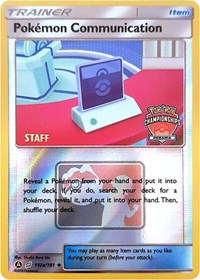 Pokemon Communication (152a/181) (Oceania International Promo) [Sun & Moon: Team Up] | Exor Games New Glasgow