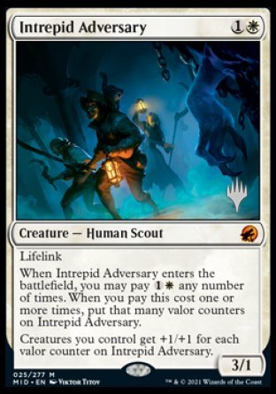 Intrepid Adversary (Promo Pack) [Innistrad: Midnight Hunt Promos] | Exor Games New Glasgow