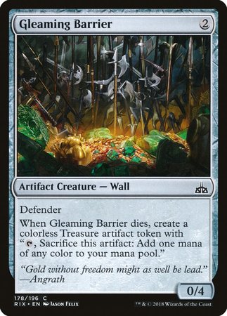 Gleaming Barrier [Rivals of Ixalan] | Exor Games New Glasgow