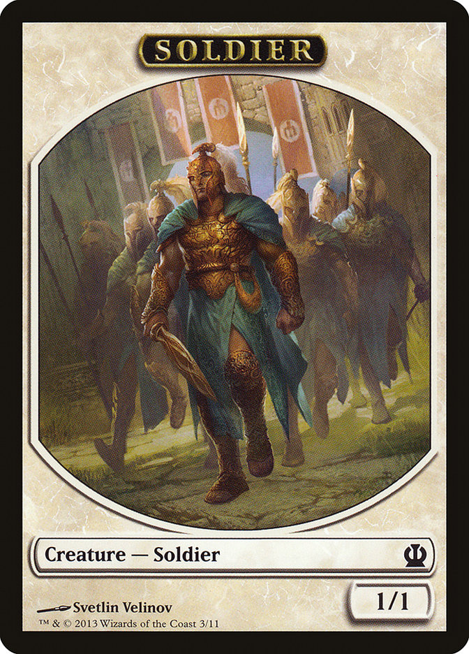 Soldier (3/11) [Theros Tokens] | Exor Games New Glasgow