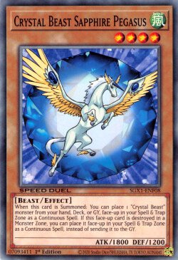 Crystal Beast Sapphire Pegasus [SGX1-ENF08] Common | Exor Games New Glasgow