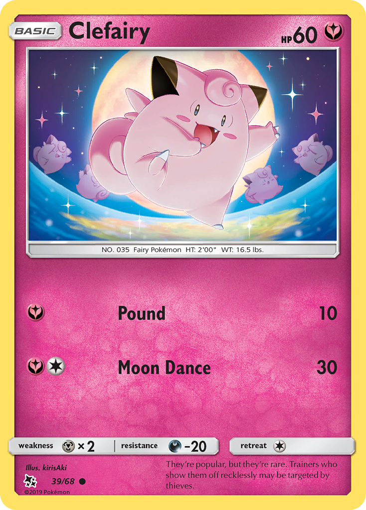 Clefairy (39/68) [Sun & Moon: Hidden Fates] | Exor Games New Glasgow