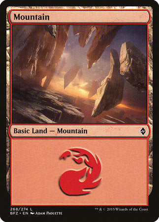 Mountain (268) [Battle for Zendikar] | Exor Games New Glasgow