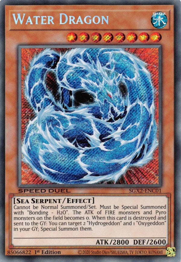 Water Dragon [SGX2-ENC01] Secret Rare | Exor Games New Glasgow