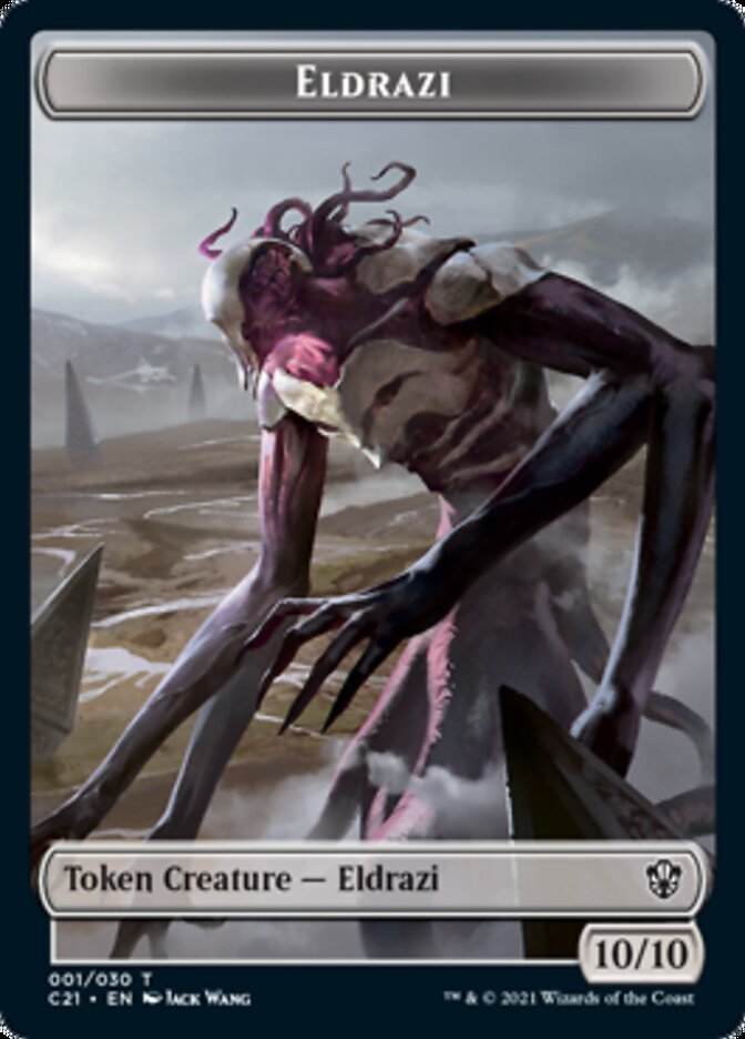 Eldrazi // Champion of Wits Token [Commander 2021 Tokens] | Exor Games New Glasgow