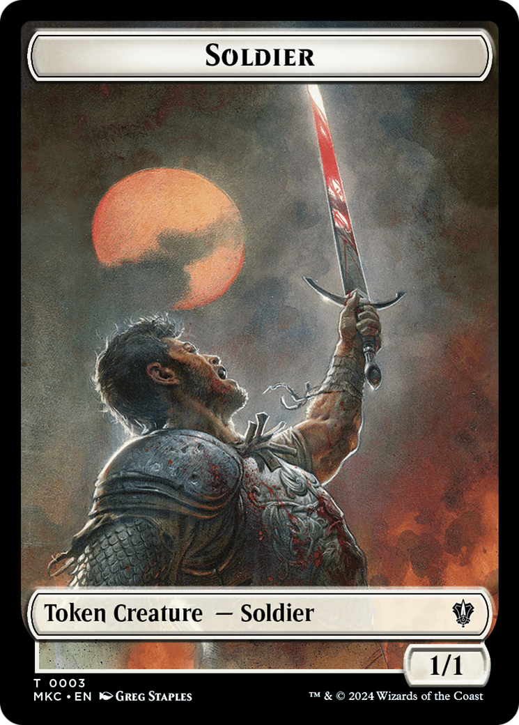 Soldier // Ogre Double-Sided Token [Murders at Karlov Manor Commander Tokens] | Exor Games New Glasgow