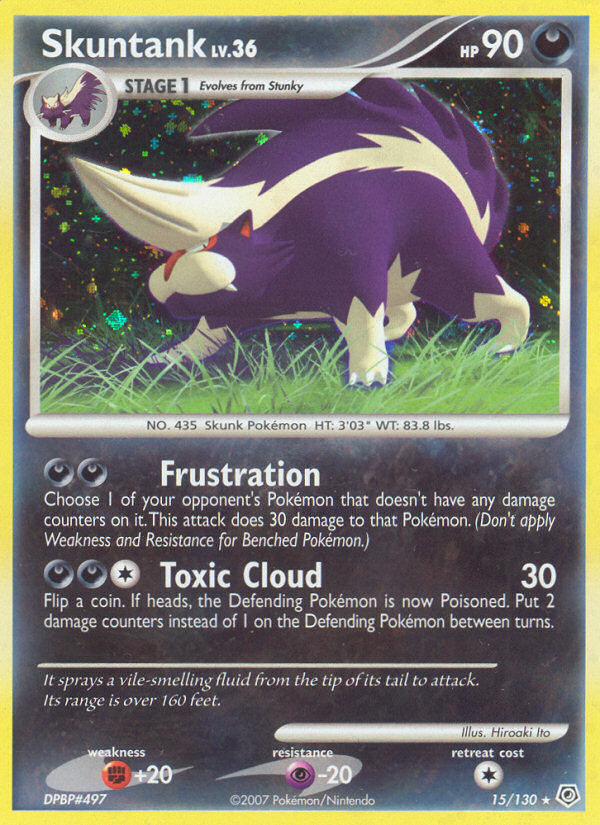 Skuntank (15/130) [Diamond & Pearl: Base Set] | Exor Games New Glasgow