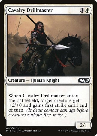 Cavalry Drillmaster [Core Set 2019] | Exor Games New Glasgow