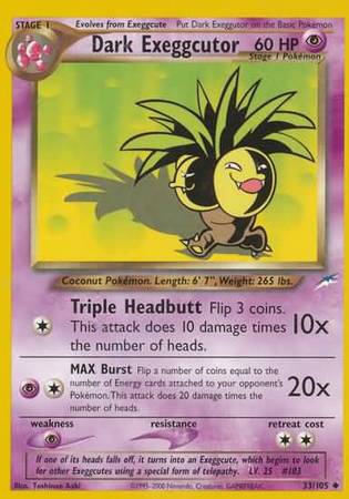 Dark Exeggutor (33/105) [Neo Destiny Unlimited] | Exor Games New Glasgow