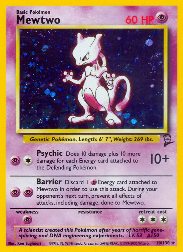 Mewtwo (10/130) [Base Set 2] | Exor Games New Glasgow