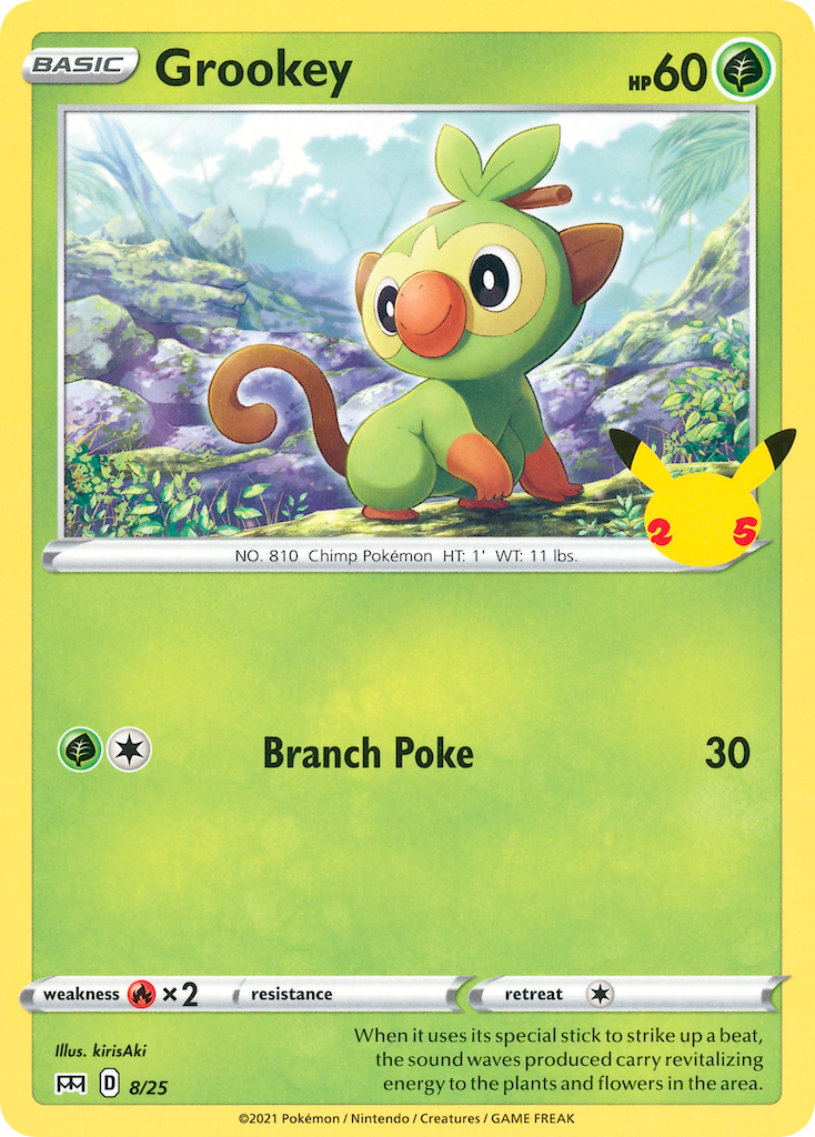 Grookey (8/25) [McDonald's 25th Anniversary] | Exor Games New Glasgow