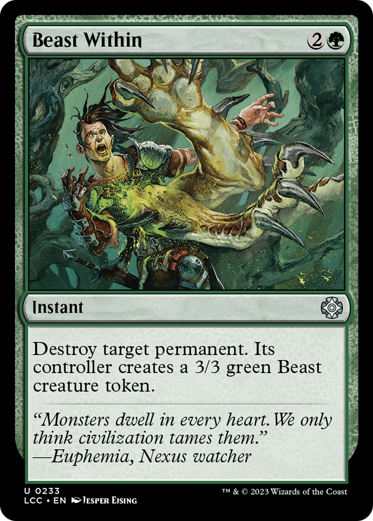 Beast Within [The Lost Caverns of Ixalan Commander] | Exor Games New Glasgow