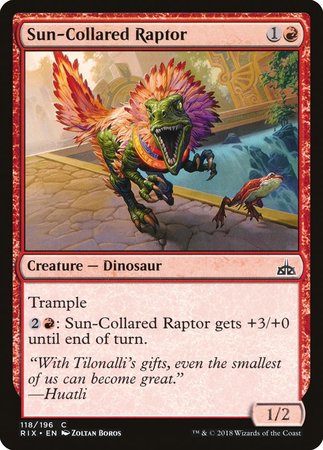 Sun-Collared Raptor [Rivals of Ixalan] | Exor Games New Glasgow