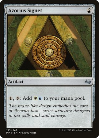 Azorius Signet [Modern Masters 2017] | Exor Games New Glasgow