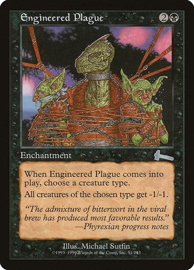 Engineered Plague [Urza's Legacy] | Exor Games New Glasgow