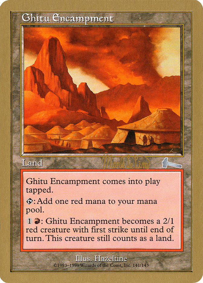 Ghitu Encampment (Mark Le Pine) [World Championship Decks 1999] | Exor Games New Glasgow