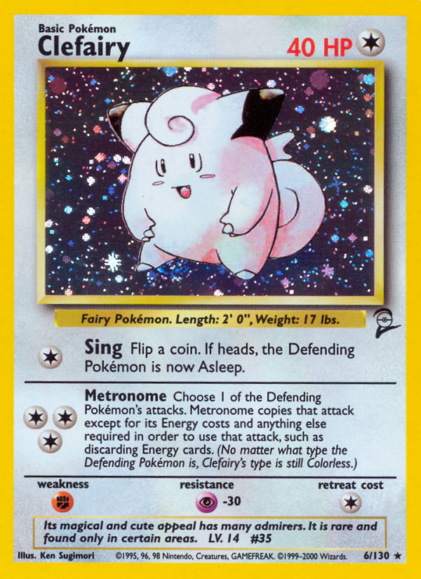 Clefairy (6/130) [Base Set 2] | Exor Games New Glasgow