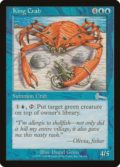 King Crab [Urza's Legacy] | Exor Games New Glasgow