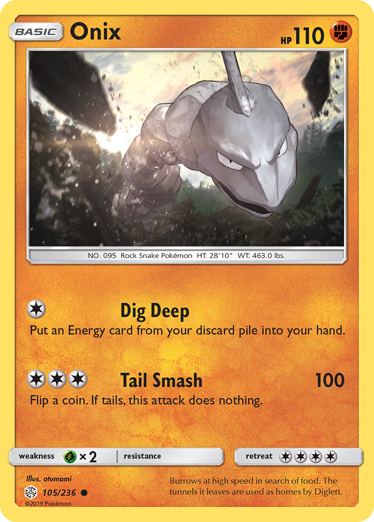 Onix (105/236) [Sun & Moon: Cosmic Eclipse] | Exor Games New Glasgow