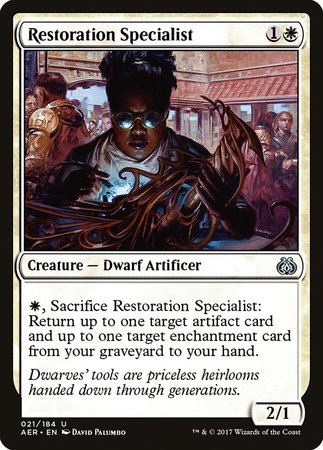 Restoration Specialist [Aether Revolt] | Exor Games New Glasgow