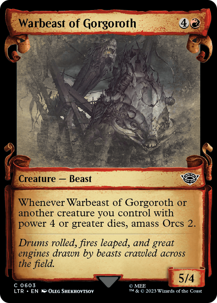 Warbeast of Gorgoroth [The Lord of the Rings: Tales of Middle-Earth Showcase Scrolls] | Exor Games New Glasgow