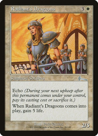 Radiant's Dragoons [Urza's Legacy] | Exor Games New Glasgow