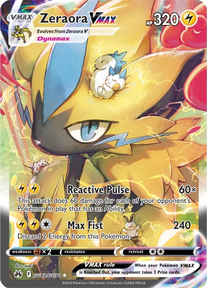 Zeraora VMAX (GG42/GG70) [Sword & Shield: Crown Zenith] | Exor Games New Glasgow