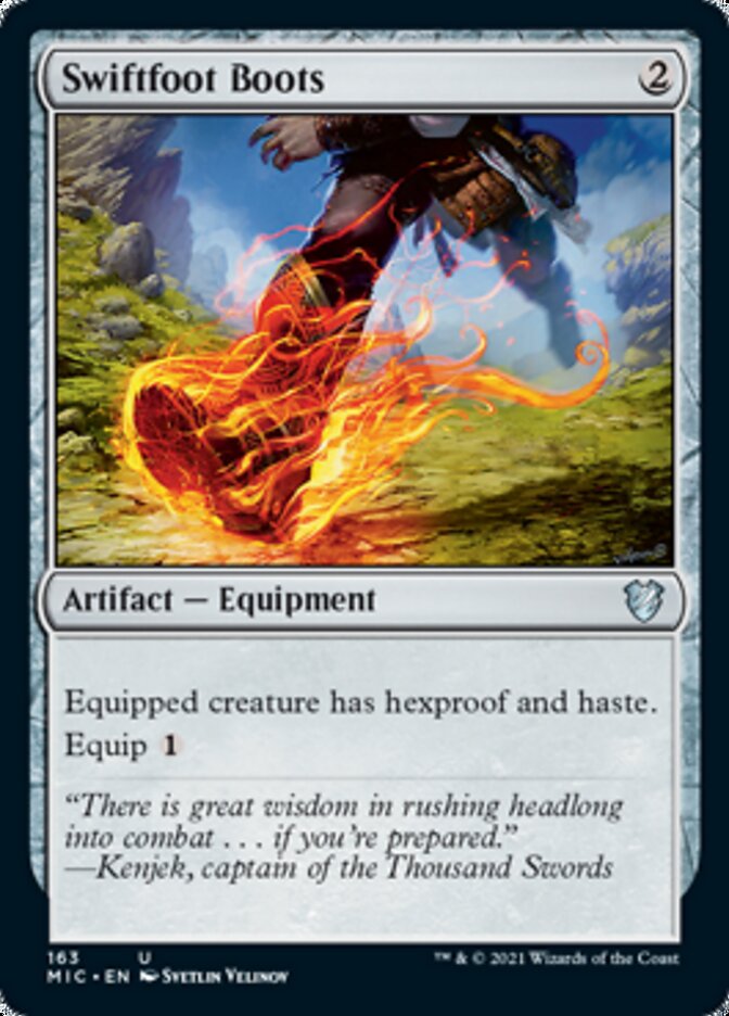 Swiftfoot Boots [Innistrad: Midnight Hunt Commander] | Exor Games New Glasgow