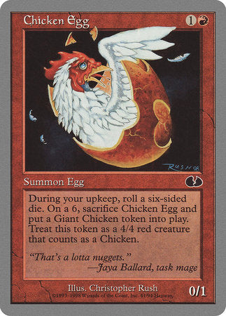 Chicken Egg [Unglued] | Exor Games New Glasgow