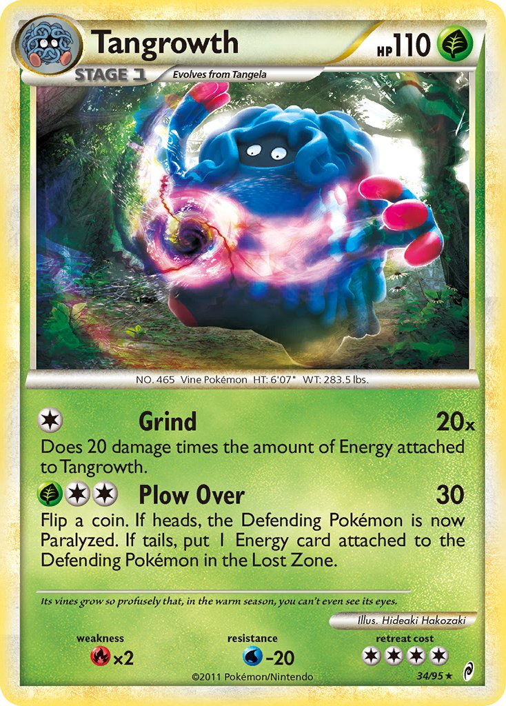 Tangrowth (34/95) (Theme Deck Exclusive) [HeartGold & SoulSilver: Call of Legends] | Exor Games New Glasgow