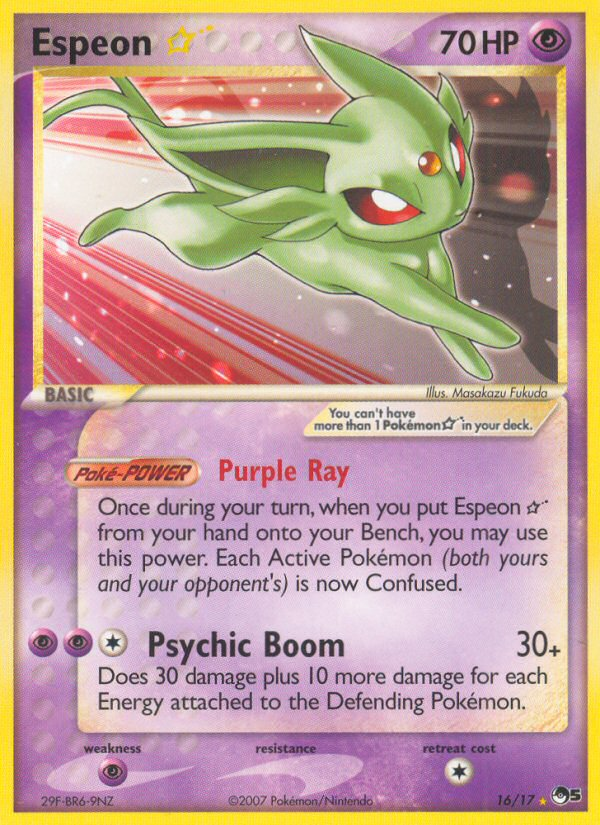 Espeon Star (16/17) [POP Series 5] | Exor Games New Glasgow