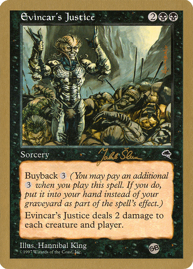 Evincar's Justice (Jakub Slemr) (SB) [World Championship Decks 1999] | Exor Games New Glasgow