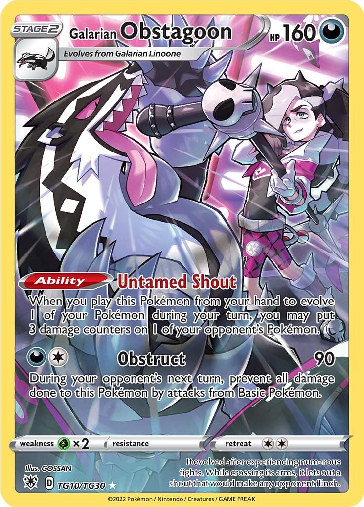 Galarian Obstagoon (TG10/TG30) [Sword & Shield: Astral Radiance] | Exor Games New Glasgow