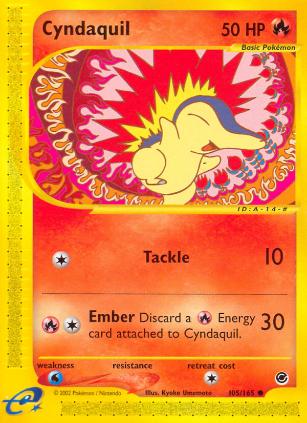 Cyndaquil (105/165) [Expedition: Base Set] | Exor Games New Glasgow