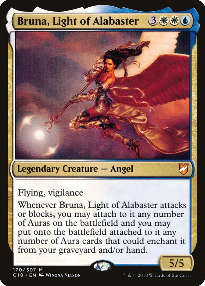 Bruna, Light of Alabaster (Oversized) [Commander 2018 Oversized] | Exor Games New Glasgow