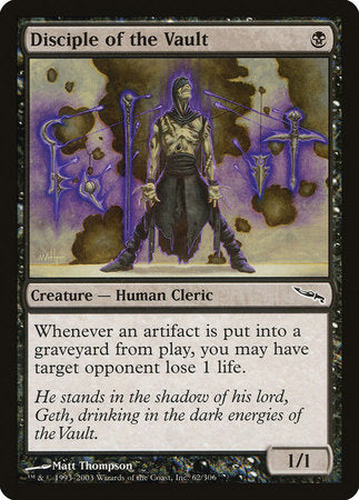 Disciple of the Vault [Mirrodin] | Exor Games New Glasgow