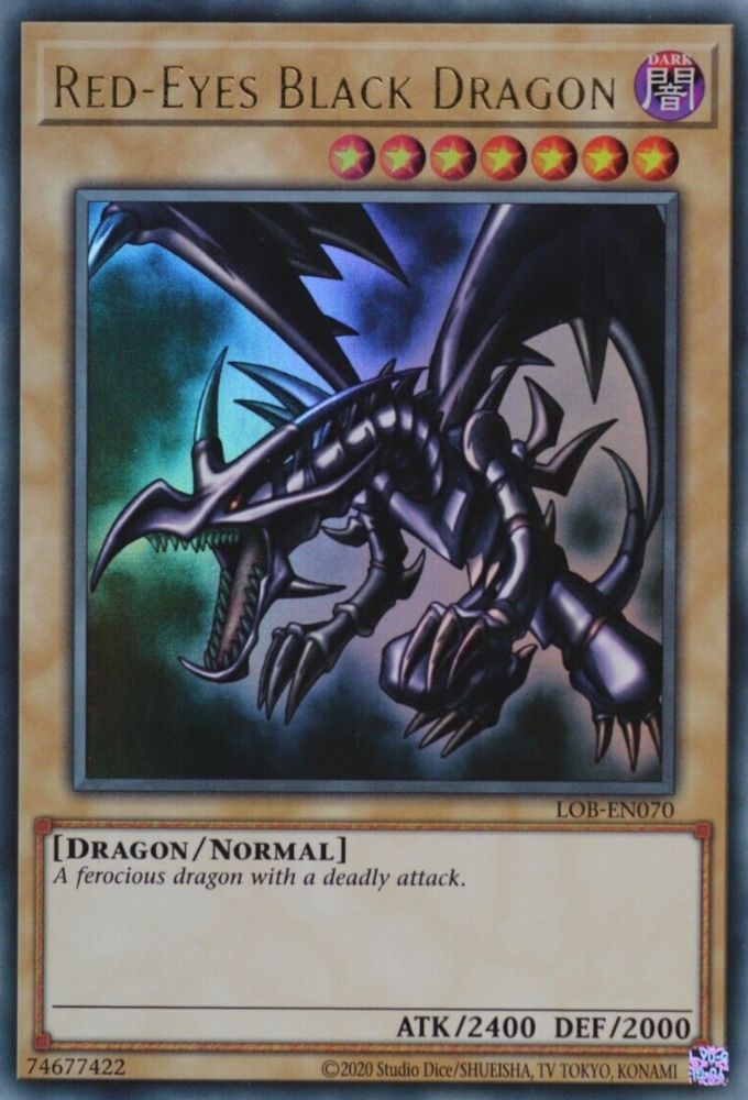 Red-Eyes Black Dragon (25th Anniversary) [LOB-EN070] Ultra Rare | Exor Games New Glasgow