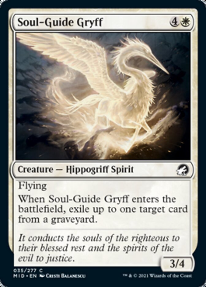 Soul-Guide Gryff [Innistrad: Midnight Hunt] | Exor Games New Glasgow