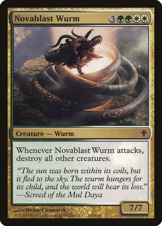 Novablast Wurm [Worldwake] | Exor Games New Glasgow