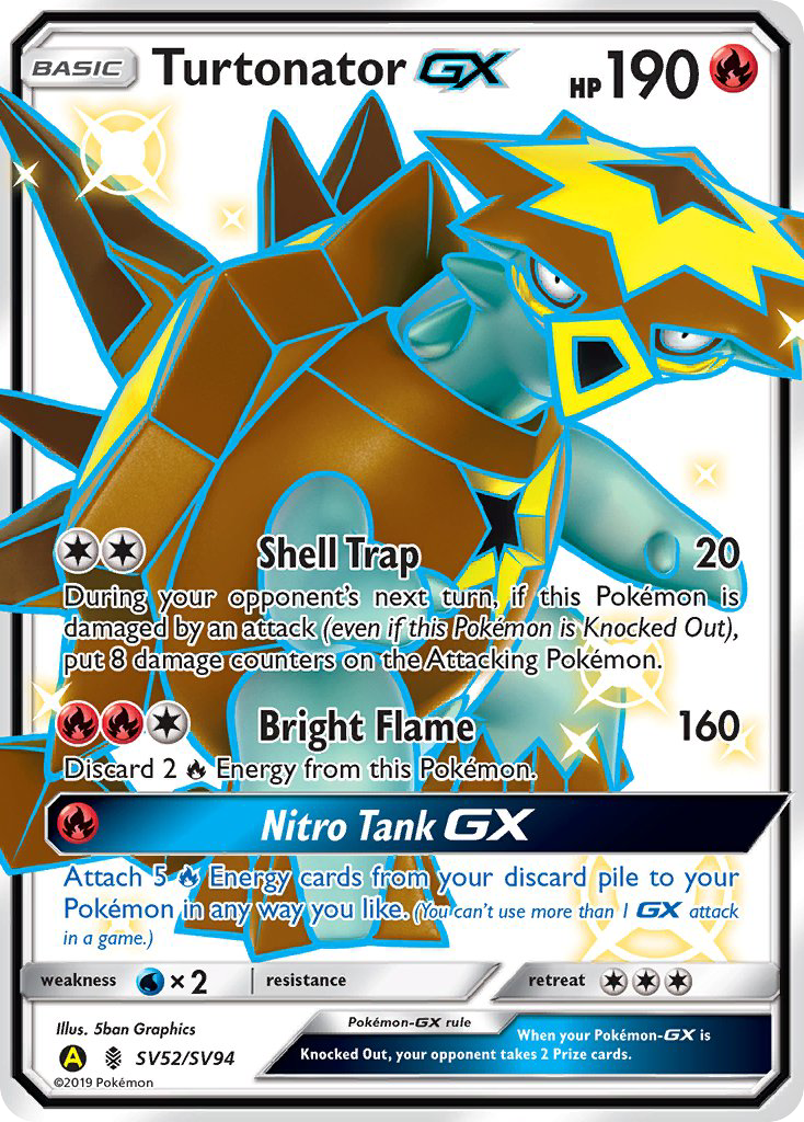 Turtonator GX (SV52/SV94) [Sun & Moon: Hidden Fates - Shiny Vault] | Exor Games New Glasgow