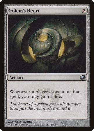 Golem's Heart [Scars of Mirrodin] | Exor Games New Glasgow