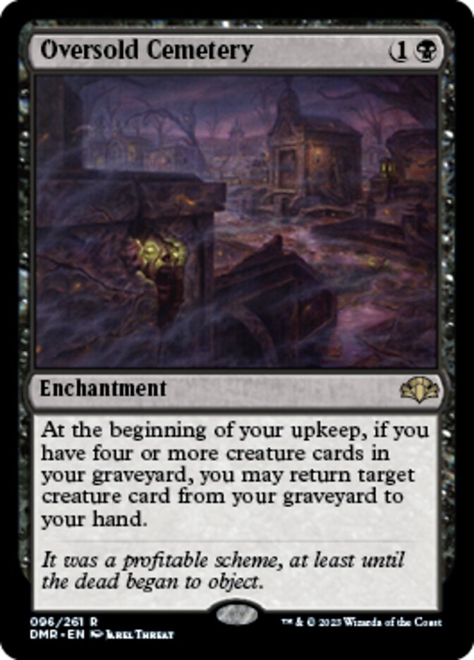 Oversold Cemetery [Dominaria Remastered] | Exor Games New Glasgow