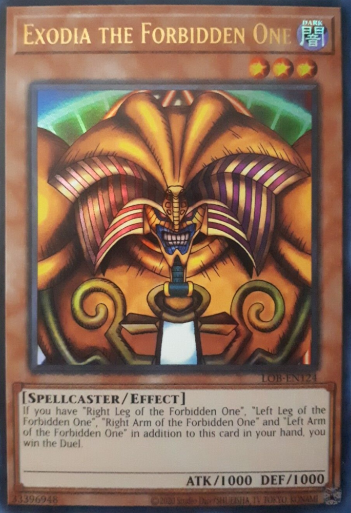 Exodia the Forbidden One (25th Anniversary) [LOB-EN124] Ultra Rare | Exor Games New Glasgow