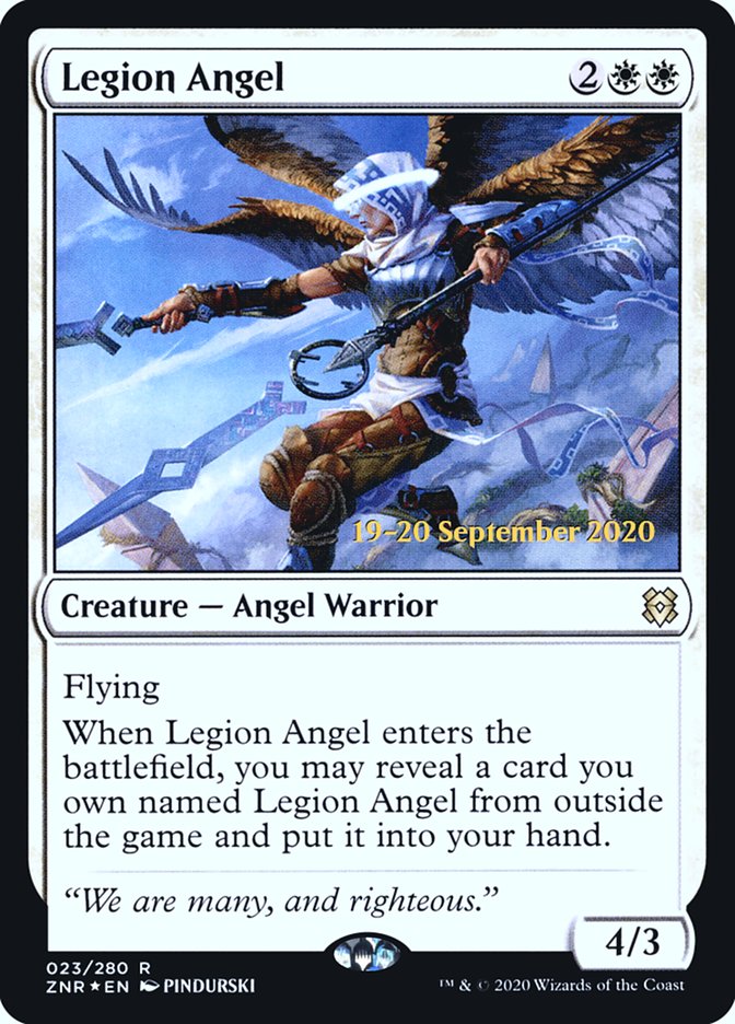 Legion Angel  [Zendikar Rising Prerelease Promos] | Exor Games New Glasgow