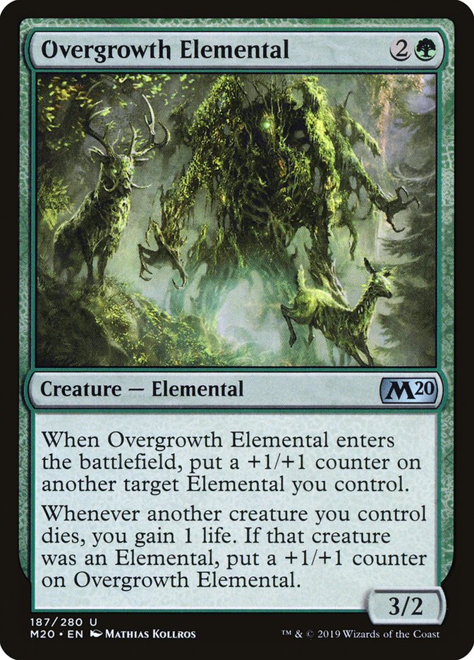 Overgrowth Elemental [Core Set 2020] | Exor Games New Glasgow