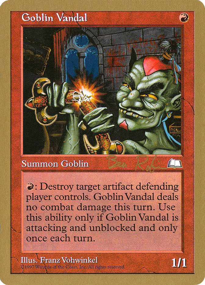 Goblin Vandal (Ben Rubin) [World Championship Decks 1998] | Exor Games New Glasgow