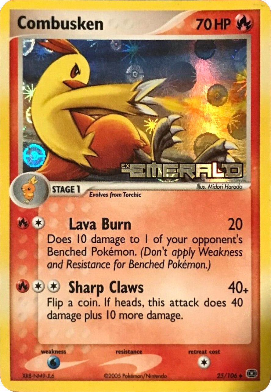 Combusken (25/106) (Stamped) [EX: Emerald] | Exor Games New Glasgow