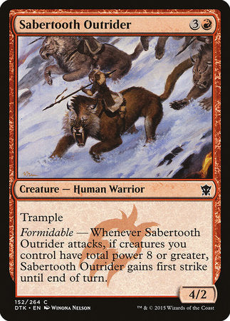 Sabertooth Outrider [Dragons of Tarkir] | Exor Games New Glasgow