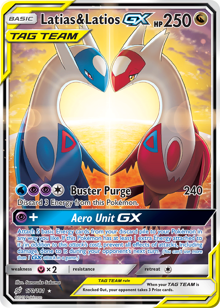 Latias & Latios GX (170/181) [Sun & Moon: Team Up] | Exor Games New Glasgow