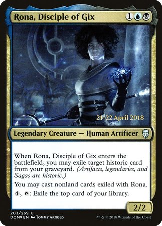 Rona, Disciple of Gix [Dominaria Promos] | Exor Games New Glasgow